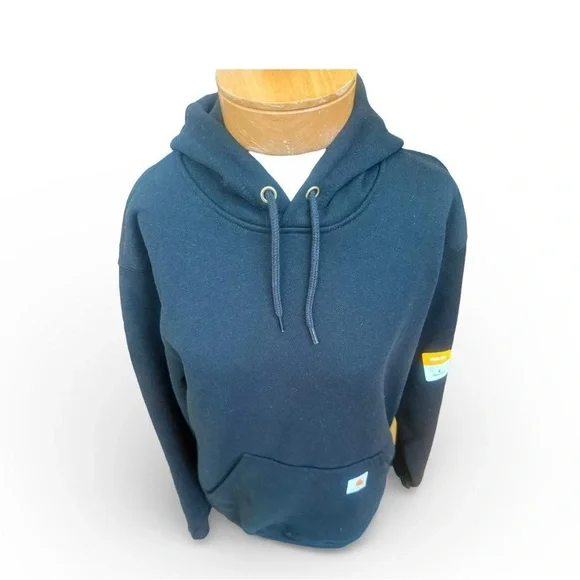 Carhartt Black Logo Sleeve Hoodie – Women’s Small – BNWT - Picture 5 of 9